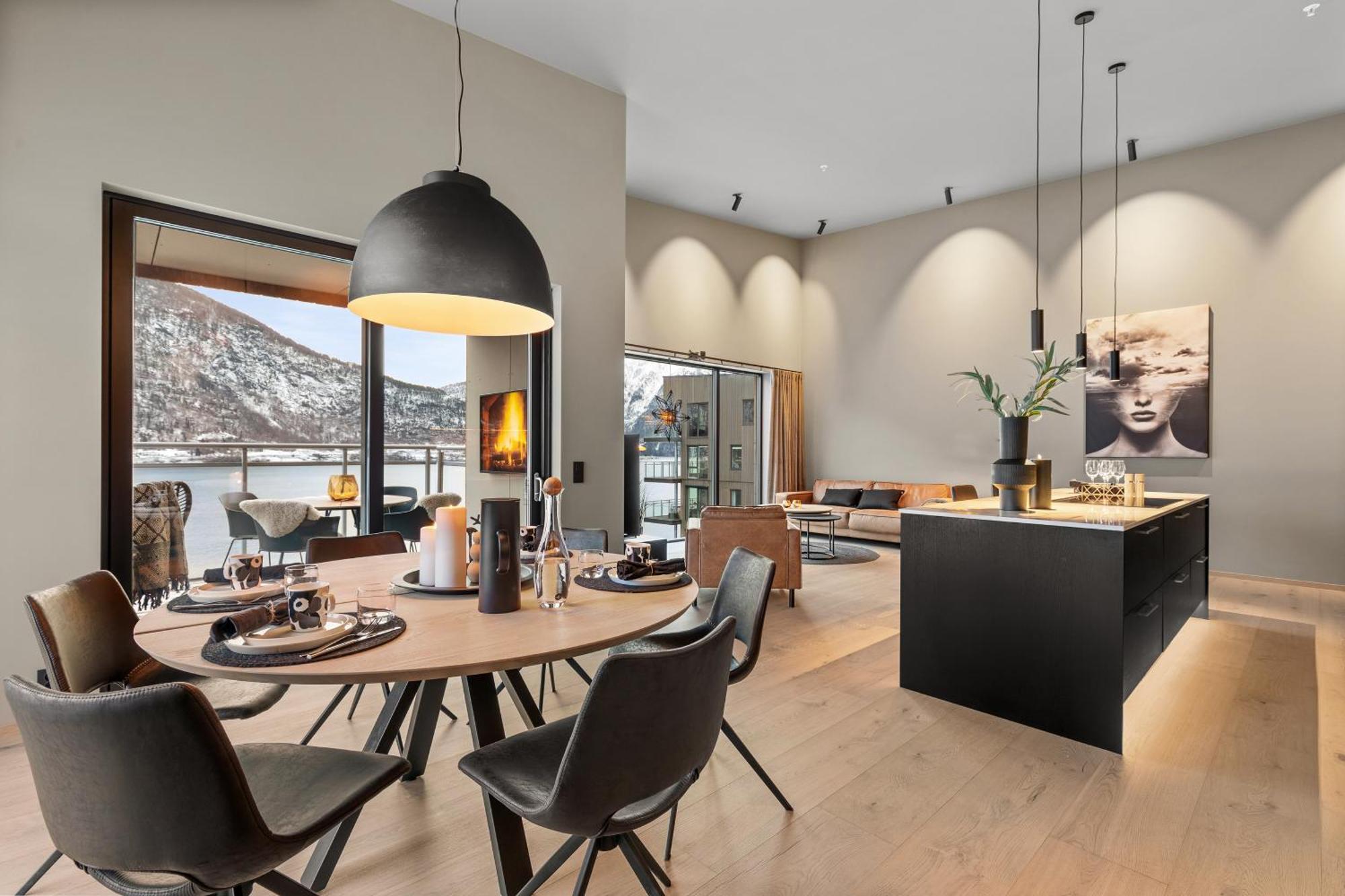 Апартаменты Toppleilighet Pa Bryggen I Sogndal Med Fantastisk Utsikt Экстерьер фото